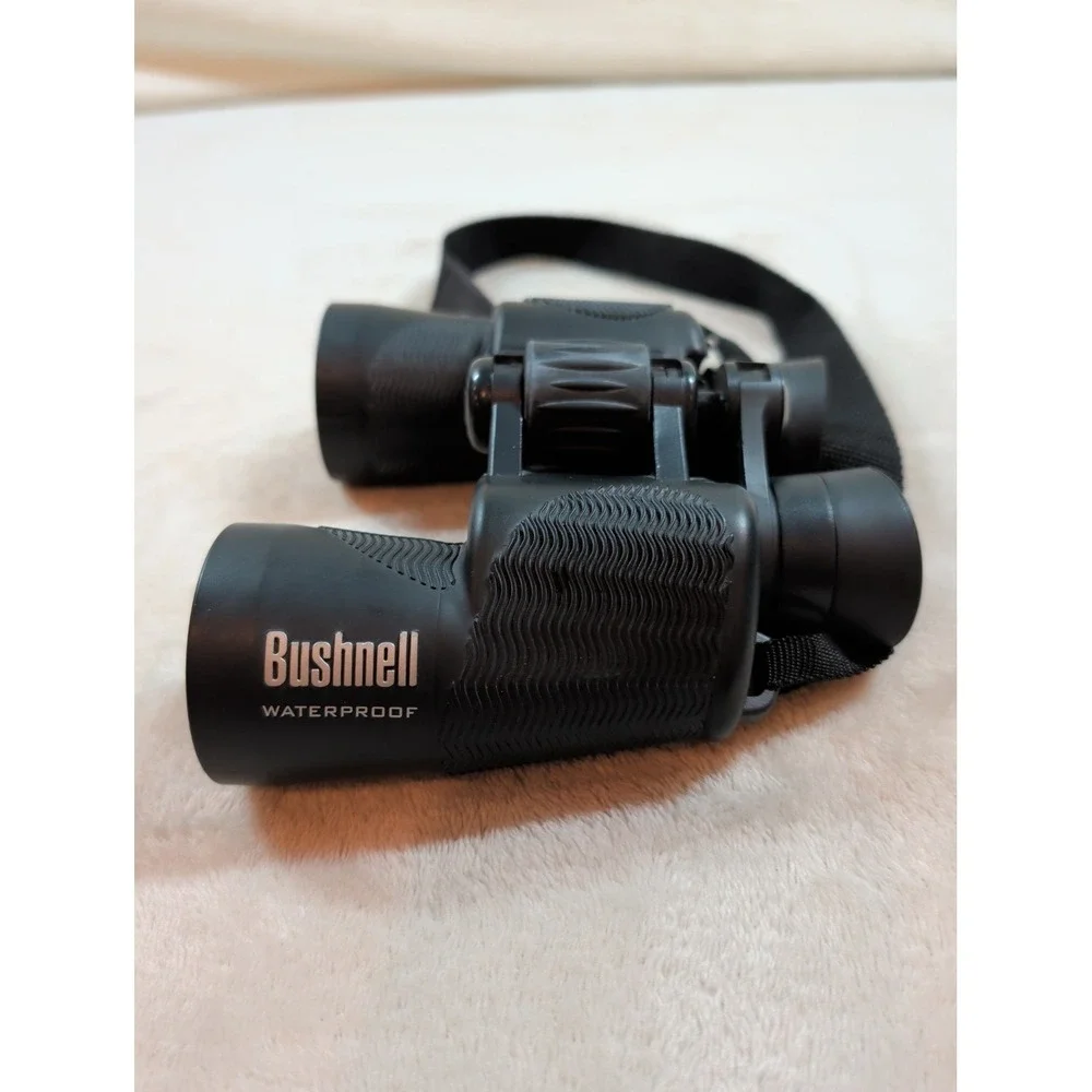Bushnell 10x42 Waterproof Binoculars Black Model 73-2410 with Neck Strap